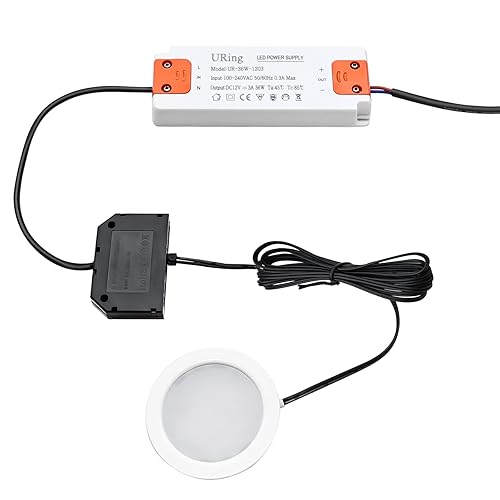 URing LED Trafo LED Transformator 1-18W 230V auf 12V LED-Treiber Netzteil, DC Transformator kein LED-Flimmern kein Transformator-Rauschen, LED Niedervolttrafo für G4 MR16 GU5.3 LED Halogen - Cheap-Us