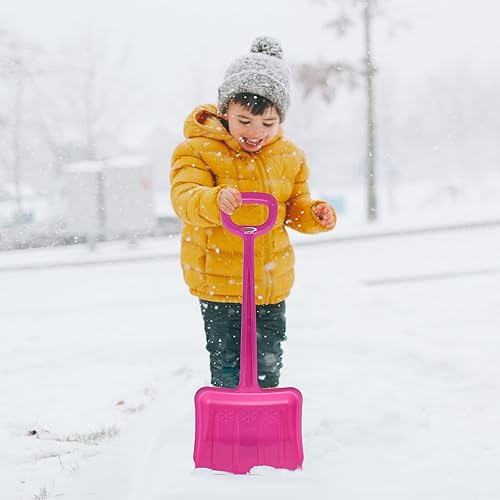 JAMARA 460400 - Snow Play Schneeschaufel Tally 70 cm - Kunststoffstiel mit handlichem D-Griff, robuster und stabiler Kunststoff, verstärkungsrippen im Schaufelblatt für gute Streifigkeit, blau - Cheap-Us