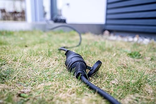 Brennenstuhl Qualitäts-Gummi-Verlängerungskabel 10m (IP44, Kabel für außen) schwarz - Cheap-Us