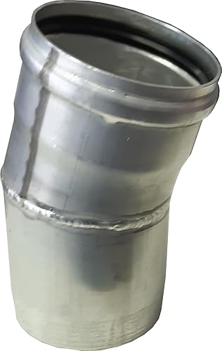 2 Stk. Alu-Verlängerungsbogen 15° zur Pelletförderung - Cheap-Us