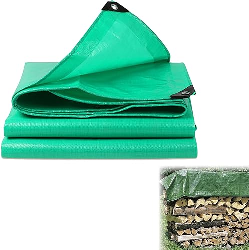 wasserdichte Gewebeplane, Garden Premium Abdeckplane 2x2m 200g/m², reißfest & wasserdicht mit Ösen PE Gewebeplane verstärkte Ecken & Kanten wetterfest UV-beständigSchutzplane Holz Abdeck Plane Tarp - Cheap-Us