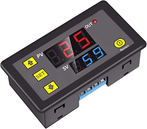 Zeitrelais DC 12V 10A Programmierbares Digitales Zeitverzögerungs-Schaltmodul 1500 W 220 V 110 V EIN-AUS-Steuerung 0-999 Sekunde Min Stunde LED-Anzeige - Cheap-Us