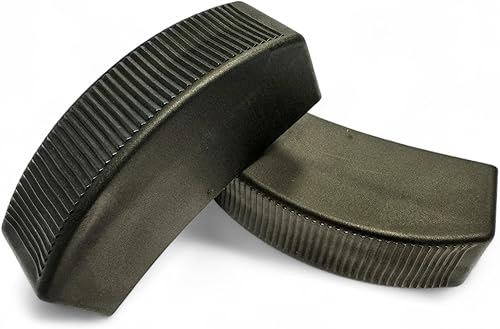 Fiberlane Fußkappen für Bodentreppen und Leitern - Wangenmaß 80 x 20 mm, Kunststoff, Schwarz, Rechteckig (2er Set) - Cheap-Us