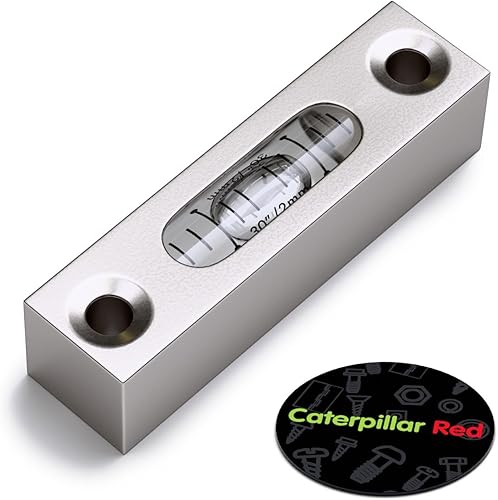 Caterpillar Red Präzisions-Dosenlibelle aus Metall, Ersatz Wasserwaage, Glaslibelle, Wasserwaage mit Blase, Röhrenlibellen, Zylinderlibelle, MGV-581514-CS - Cheap-Us