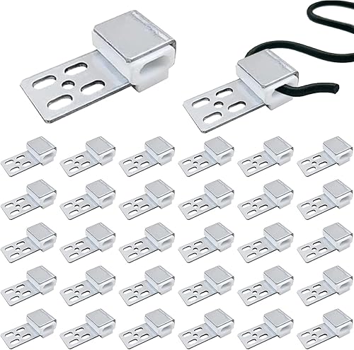 32 Stück Sofa Feder Clips, Metall Sofa Feder Reparatur, Möbel Federset, Couch Ersatzteile für Polstermöbel, Möbel Federset zur um Möbel, Feder Clips für Möbel mit 5 Löchern, für Sofa, Couch und Stuhl - Cheap-Us