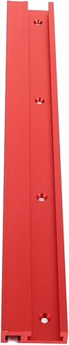 belupai T-Schiene, 45 Typen, Aluminiumlegierung, T-Schiene, Gehrungsschiene mit klebrigem Lineal für Holzbearbeitung (800 mm) Rot - Cheap-Us
