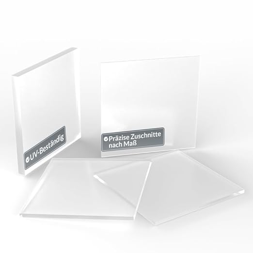MyAcryl - Acrylglas Acrylplatten 8 mm Materialstärke Zuschnitt 600x500 mm - Hochtransparente Acrylglas Scheibe robust & bruchfest - Langlebiges Plexglas multifunktional & UV- Beständig - Cheap-Us