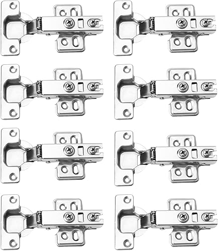 8 Stück Schrankscharniere Küchen Scharniere Küchenschrankscharniere Schlafzimmer Türscharniere Full Overlay Mute Hydraulische Soft Close Scharniere für Badezimmer Schlafzimmer Esszimmer schranktüren - Cheap-Us