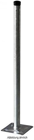 1.2m Antennenmast mit Fuß - xm-line 060053 Masthöhe: 120 cm Ø: 48 mm feuerverzinkt rostfrei mit Mastkappe - Cheap-Us