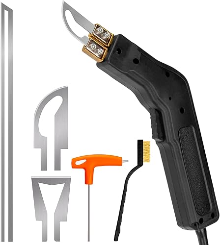 Styroporschneider mit 3 Nichrom Klingen, 0-500℃ 300W Schnell-Heißdrahtschneider Styropor Schneidegerät, Geeignet für Styropor, EPS, EPP, KT Board, EVA, PU, Seil Stoff Schaum Plastik - Cheap-Us