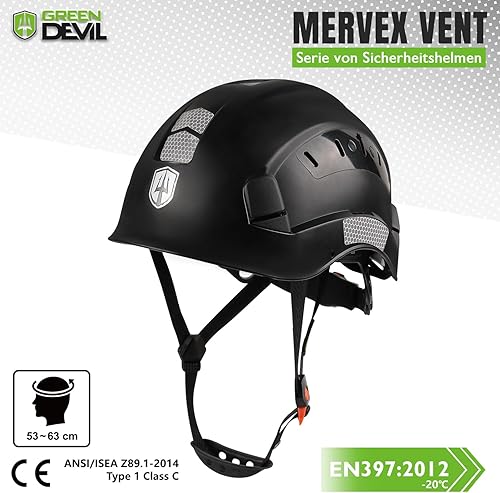 GREEN DEVIL Schutzhelm Arbeitshelm Harter Hut Einstellbarer ABS Sicherheitshelm leichte belüfteter Bauhelm mit EN397 Industriehelm - Cheap-Us