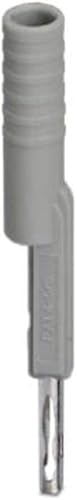 PHOENIX CONTACT PAI-4-N GY 4mm Prüfadapter, für Klemmen in 5.2mm, 6.2mm und 8.2mm Teilung, 10 Stück - Cheap-Us