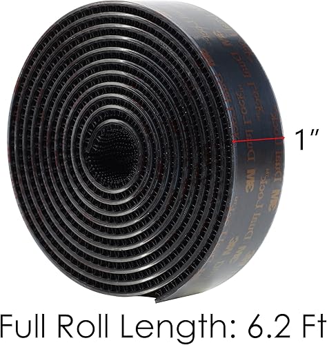 3M Dual Lock SJ3550 25 mm x 1.2 m Schwarz 1 Rollen Wiederverschließbares Befestigungsband Ineinandergreifendes Pilzförmiges Stark Hakenverschluss Klebeband für Den Innen und Außenbereich - Cheap-Us