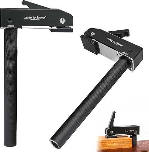 2 Stück Extra Große MFT-Halteklemmen, Schraubzwingen für die Werkbank, Verstellbare, Schnellspanner Niederhalter 20 mm, Tischzwinge aus Aluminiumlegierung zum Holzschnitzen, Fräsen, Schleifen - Cheap-Us