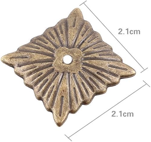 100 Stück Vintage Polsternägel Runder Großköpfiger Bronze Metall Ziernägel, Teppichnägel für Tags Möbel Sofa Schuh Tür Tack Stud(Glatte 13 * 17mm Verdickt) - Cheap-Us