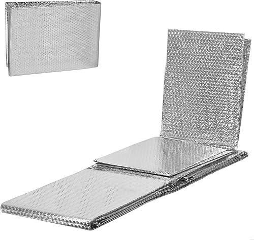 SUBTLETY 15㎡ Hausdämmung Isolierfolie Aluminium Dämmplatten Heizkörper Reflexionsfolie Verdunklung Isoliermatte Silber Thermofolie Klappbare Wärmedämmung Dämmfolie für Fenster Kälteschutz (1x15m) - Cheap-Us