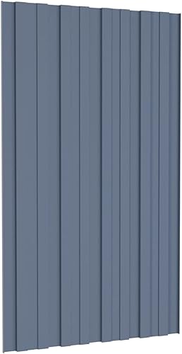 Gecheer 36 STK. Dachpaneele Dachpfannen Profilblech Trapezblech Dachblech Stahlblech Trapezbleche Dachplatten Metallblech Dach Platten Verzinkter Stahl Grau 80x45 cm - Cheap-Us