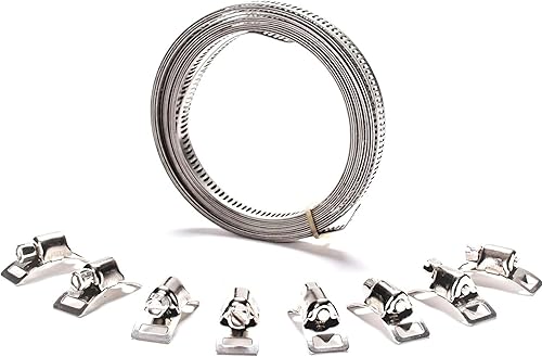 Nur Schlösser für Schlauchschelle Endlos Spannbänder W2 9mm 25 Stück - Cheap-Us