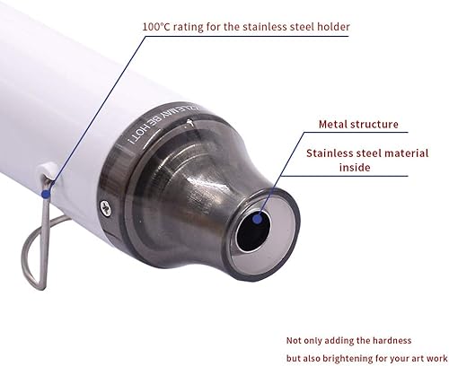 mofa Neu Mini Heißluftpistole Elektrische 300W Mini Shrink Heat Tool Embossing Heat Tool Mini Heißluftfön DIY Werkzeug (Violett) - Cheap-Us