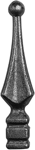 STAL 10 Stück Metallspitze Zierspitzen Zaundekoration Zaunspitzen Zierelement verschiedene Muster (125x30mm -40.092/10 Stück) - Cheap-Us