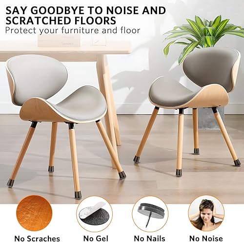 FOMYHEARD Schutzkappen für Stuhlbeine 16 Stücke, Verdickter Filz Stuhlbeinkappen Rund, Filzgleiter für Stühle, Geräusche und Kratzer Beseitigen für Stühle, Kleine Stuhlkappen 14-18 mm - Cheap-Us