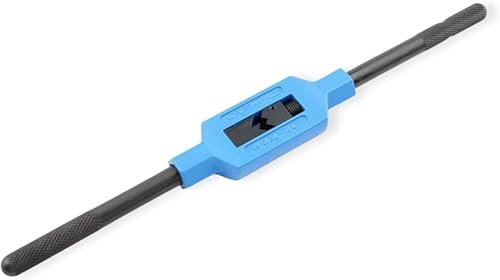 GSR Silver Windeisen DIN 1814 verstellbar, Handgewindebohrer (Gr.1.1/2 | M1 - M12), Spannbacken aus Werkzeug-Stahl, Vierkant-Aufnahme, Gewindeschneider Set Zubehör - Cheap-Us