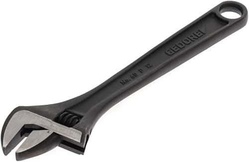 GEDORE Einmaulschlüssel verstellbar, Spannweite 36 mm (1.7/16 Zoll), Einstellskala, schwedisch, phosphatiert, 60 P 12 - Cheap-Us