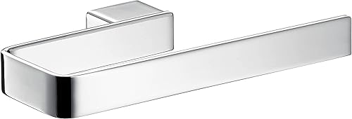 emco LOFT Handtuchring zur Wandmontage, eleganter und kompakter Handtuchhalter aus Aluminium, hochwertige Handtuchstange, chromfarben, Chrom - Cheap-Us