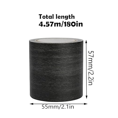 Zfseyuh Klebeband Holzoptik Braun Realistische Holzmaserung Reparatur Klebeband Möbel Klebeband Holzoptik Eiche für Böden Möbel Schrank 5,7 cm x 4,57 m (Dunkelbraun) - Cheap-Us