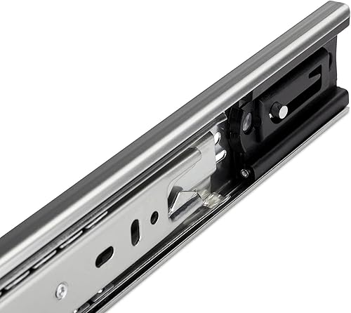 1 Paar Vollauszüge KV2-35-H45-L500-SE mit Selbsteinzug Länge 500 mm Höhe 45 mm Schubladenauszüge belastbar bis 35 Kg von SOTECH dem Spezialist für Schubladenführungen - Cheap-Us