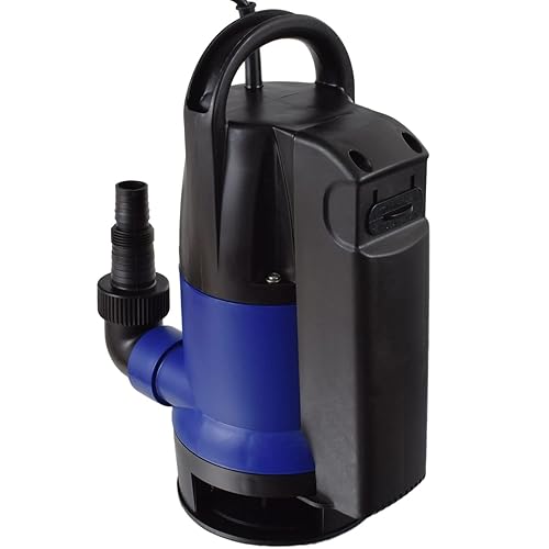 Agora-Tec® at- Tauchpumpe Dirty Water 400 mit integrierten Schwimmerschalter und max: 0,5 bar und max: 8000l/h - Cheap-Us