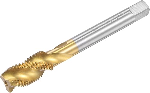 sourcing map Gewindebohrer mit Spiralnut 7/16-20 UNF Schnellarbeitsstahl Titanbeschichteter Maschinengewindebohrer 3 Schneidiges Gewindeschneidwerkzeug H2 Toleranz - Cheap-Us