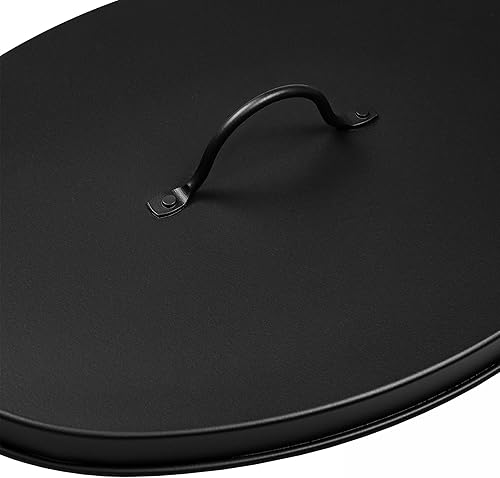 Ascheeimer mit Deckel - Besteck Set – Kaminbesteck für Kamin Kaminofen Pelletofen Ofen - für Kaminholz Brennholz Holz Kohle Pellets Holzbriketts - 18 L - Cheap-Us