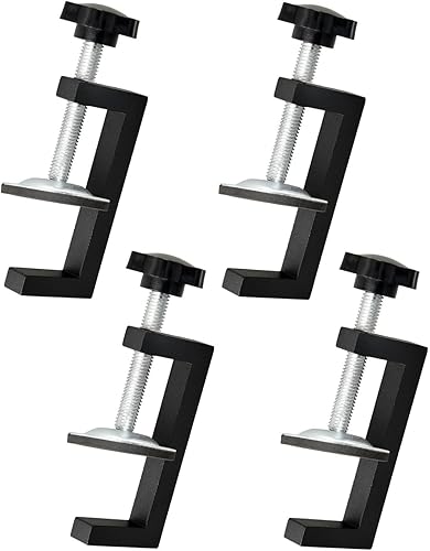 4 Stück G klemme Kit, Klemmbereich 10-57 mm Tischklemme, Verstellbaren Schraubzwingen Klein, Universal Tischklammern, für Schlafzimmer, Küche, Badezimmer, Regal - Cheap-Us