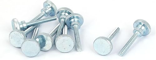 Sourcingmap Rändelschraube, M 3 x 20 mm, niedrig legierter Stahl, Flachkopf, 10 Stück de - Cheap-Us