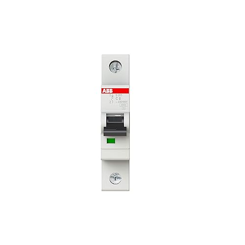 ABB S200 MCB Leitungsschutzschalter Typ C, 1-polig 8A 230V, Abschaltvermögen 6 kA System Pro M Compact - Cheap-Us