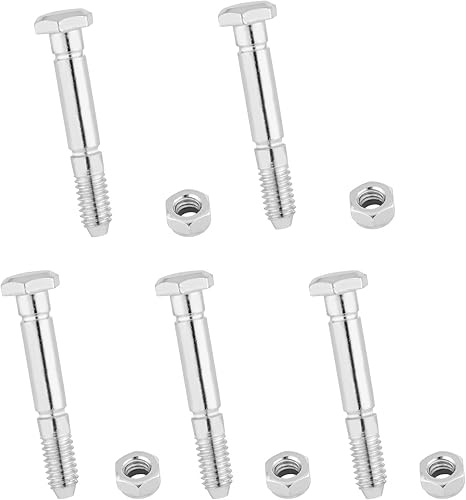 5 Stück Schneefräsen-Scherstifte und Muttern, Stahl Scherstifte Schneefräsenteile Passend für Ariens 52100100 521001 00659100 John Deere Schneefräse - Cheap-Us