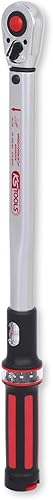 KS Tools Ratschen Drehmomentschlüssel 1/2 Zoll ERGOTORQUEprecision 516.6542 I 40-200 Nm I Mit Doppelskala in Nm und lbf•ft I Präzisions Schraubenschlüssel - Cheap-Us