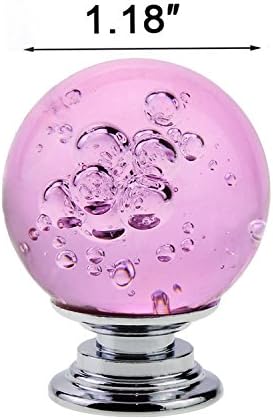 FBSHOP(TM) 10 Stück Aqua Blau Süße Bubbles Ball Crystal Glas Knopf Deko Türknauf Möbelknauf Pull Griff für Möbel Schublade Schrank Kommode Kleiderschrank Tür Küche & Baby Kid 's Kinder Möbel Decor - Cheap-Us