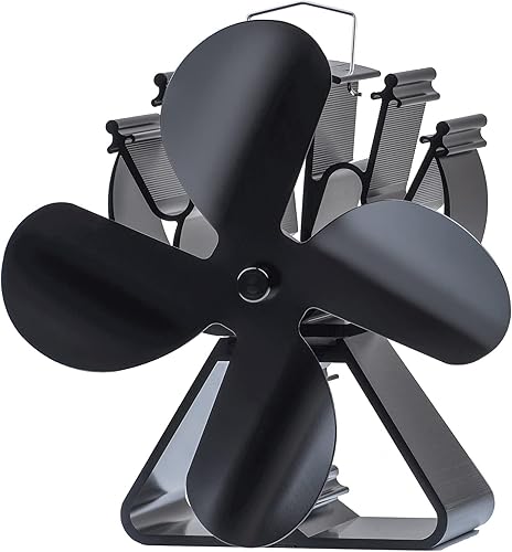 Kaminventilator Ofenventilator Stromlos Wärmebetriebener Ofenventilator für Holzofen/Pelletofen/Kamin Ventilator - Cheap-Us