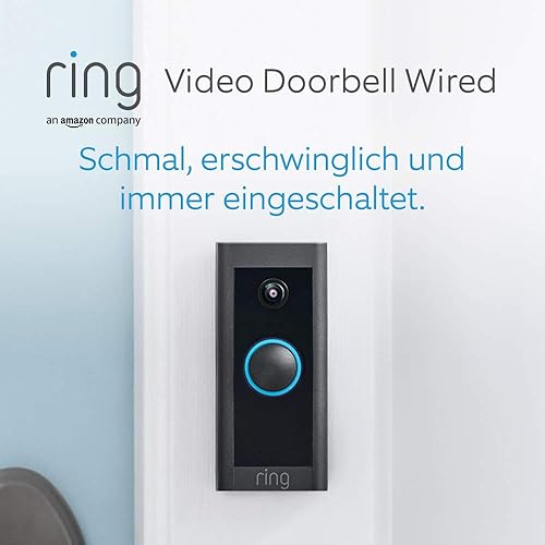 Ring Video Doorbell Wired, Zertifiziert und generalüberholt | Video-Türsprechanlage funktioniert mit Alexa - Cheap-Us