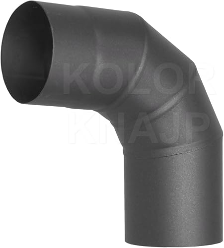 Kolor Rauchrohr Ofenknie Ofenrohr Bogen Rosette Abgasrohre Kaminofenrohr mit Farbe beschichtet 100-150 mm Bogen 45 Bogen 90 Rosette Rohr 250 Rohr 500 Rohr 1000 mm (Rohr 1000 mm, Ø 150 mm) - Cheap-Us