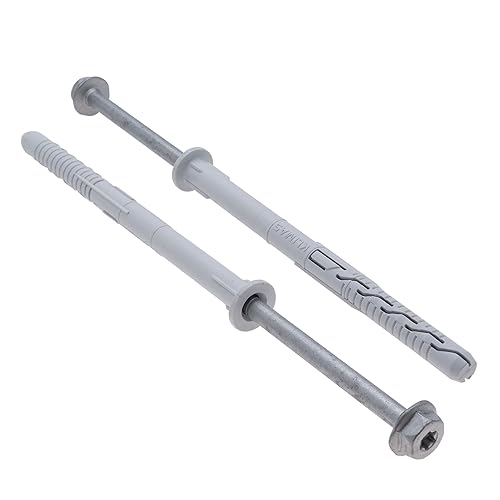 12x260 Hex Torx Schrauben & Dübel Fast-K Heavy Duty von Keple 25 Pack Wandmontage Schrauben Dübel Wanddübel mit Edelstahl Betonschrauben Wandanker Schraube & Wanddübel Set Ziegelstein Wandmontage - Cheap-Us