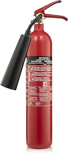 Smartwares CO2-Feuerlöscher - 2 kg - für A- & C-Feuer - Geeignet für elektrische Feuer - Inklusive Halterung - FEX-15621 - Cheap-Us