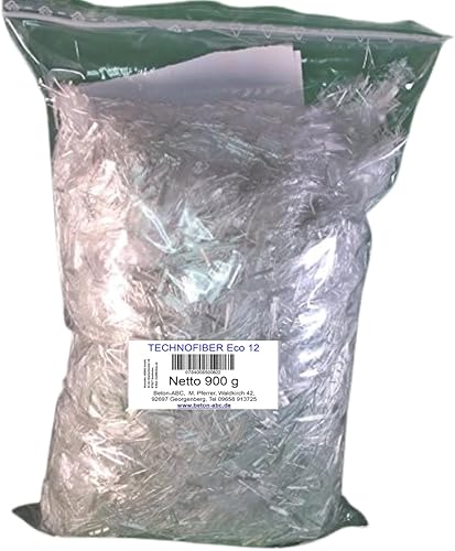 Fasern für Beton Estrich 900 g - für 1 m3 Beton - verhindert Schwindrisse - Cheap-Us