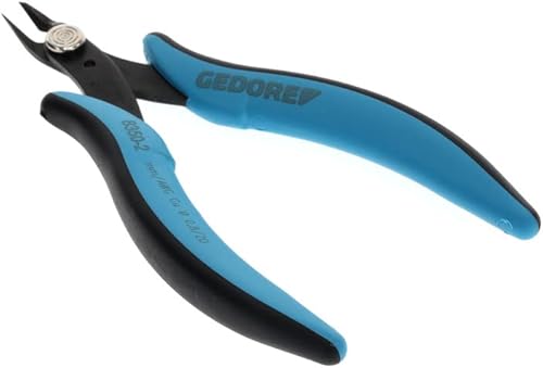 GEDORE 1829017 Miniatur Elektronik-Seitenschneider für 1,3 mm Kupferdraht, Stahl, Schwarz/Blau - Cheap-Us