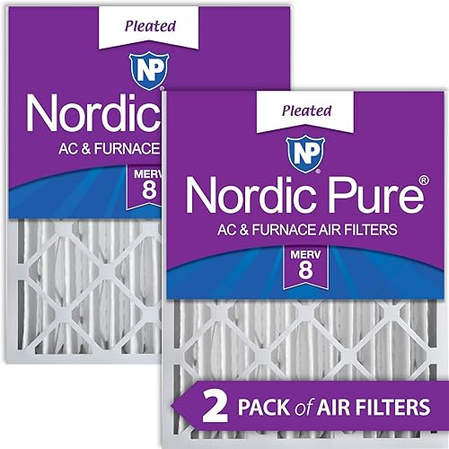 Nordic Pure Merv 8 Luftfilter, plissiert, 16 x 20 x 4 (15_1/2 x 19_1/2 x 3_5/8), 2 Stück - Cheap-Us