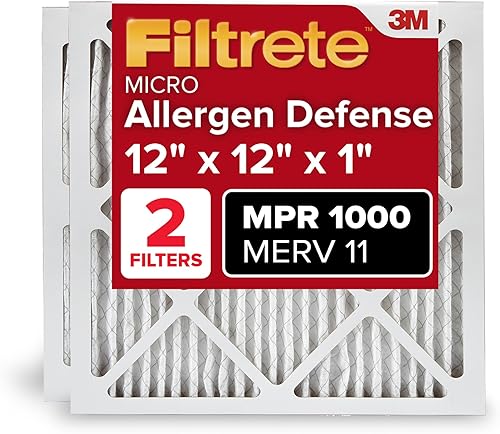 Filtrete MPR 1000 Micro Allergen Defense AC Ofen Air Filter, 12 x 12 x 1, 2er Pack - Cheap-Us