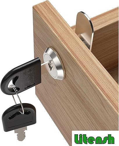 Litensh 20 mm Sicherheits-Briefkastenschloss, Briefkastenschloss, Schrank-Schubladen-Nockenschloss, Werkzeugkasten-Tür-Schrankschlösser mit Schlüssel gleich (2, 20 mm) - Cheap-Us