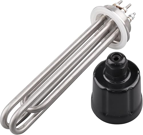 Tri-Clamp-Heizelement DN50 220V 3000W 2 Zoll Durchmesser 59.6mm Elektro-Rohrheizkörper mit schwarzer Kunststoffabdeckung und Silikonring - Cheap-Us